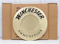 Winchester Ammunition Bullet Base Metal Sign