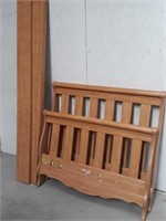 Twin size bed frame headboard footboard and rails