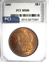 1882 Morgan MS66 LISTS $1350