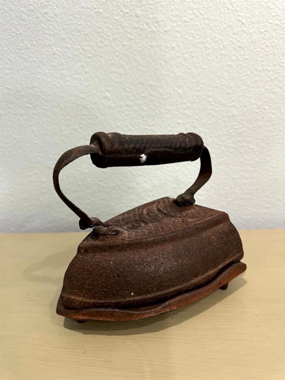 Antique iron and stand