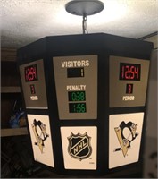 NHL SCORE BOARD LIGHT FIXTURE 12" DROP