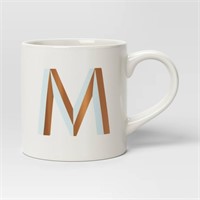 16oz Monogram M Mug Blue - Opalhouse