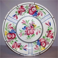 Dutch ceramic floral wall charger