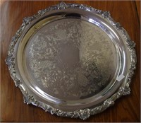 Stokes silver plated tray