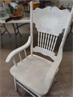 Tall White Chair