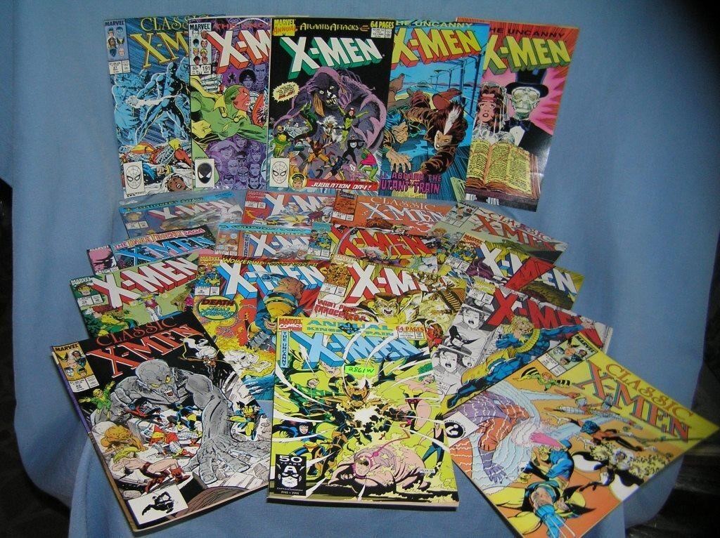 Large collection of vintage Xmen comic books