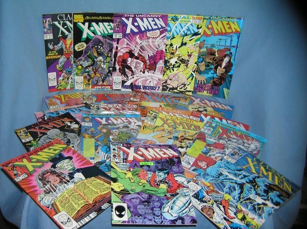 Large collection of vintage Xmen comic books