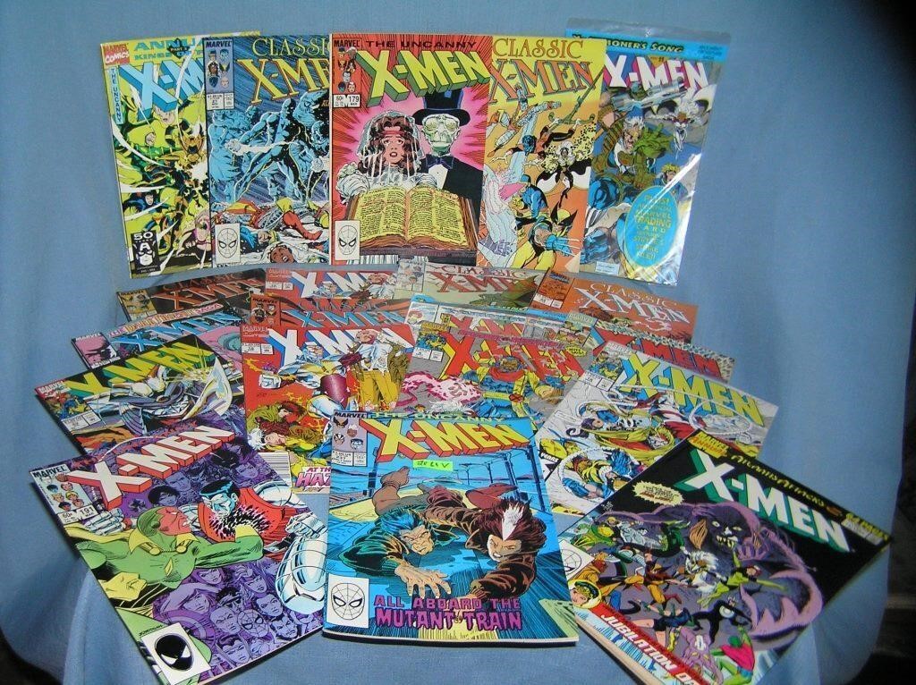 Large collection of vintage Xmen comic books