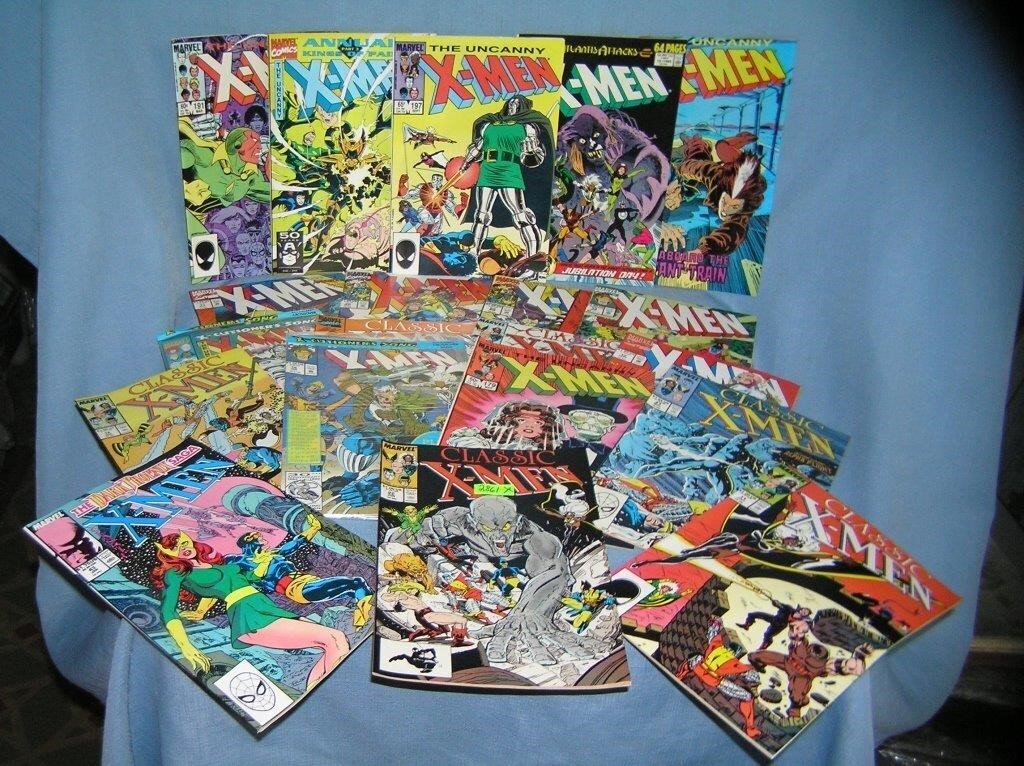 Large collection of vintage Xmen comic books