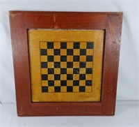 Large wooden chess/checker board with Crokinole