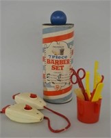 Vintage Pressman Toys Barber Set