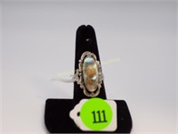 Sterling shell ring size 7 3/4