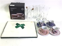 Mixed Glass & Ceramic Items, Teacups, Glasses+