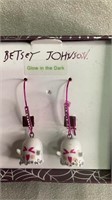Betsey Johnson Ghost Earrings-Glow in the Dark