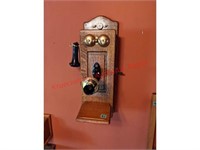 Chicago Telephone Company Wood Case Wall Phone