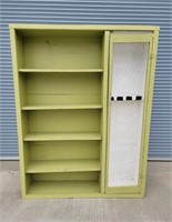 Lime Green Solid Wood Rustic Shelf