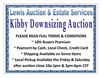KIBBY DOWNSIZING AUCTION