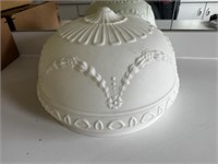 Old Frosted Glass Light Fixture Cover