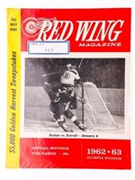 1962-63 RED WING Magazine January 6