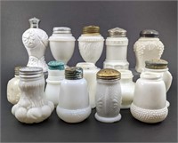 Milk Glass Shakers