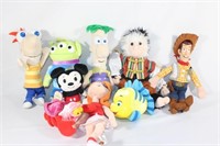 Lot of Disney Plushies - Abu, Woody, Sebastian etc