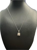 Princess Cut Brilliant Diamond Necklace