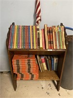 Book stand with books