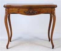 French Flip Top Game Table w/ Compartment