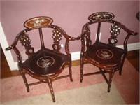 2 Vintage Corner Chairs