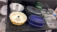 Pyrex Dishes, Granite Roasting Pans, Green Glass