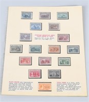 16- COLUMBIAN EXPOSITION ISSUE PLATE PROOF STAMPS
