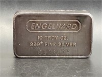 Engelhard 10oz Silver Bar