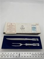 Towle Silversmith carving set