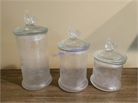 Roster Glass Storage Canisters