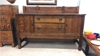 Antique oak buffet by Lifetime