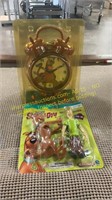 Scooby Doo Clock + Figures