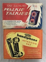 2 Boxed Remco Toys, Handiphone & Walkie Talkies