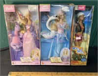 Rapunzel, Swan Lake, Cali Girl Barbies