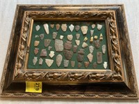 Framed Native American Artifacts