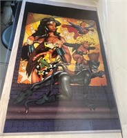 1993 DC COMICS FEMALE SUPER HERO'S POSTER