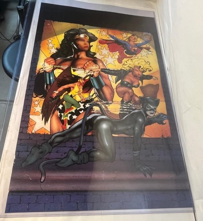 1993 DC COMICS FEMALE SUPER HERO'S POSTER