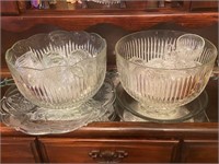 2 Punch Bowl Sets