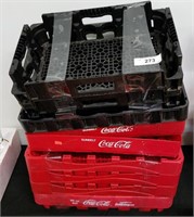 Lot Of Plastic CocaCola Crates