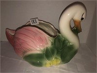 USA swan American Bisque planter