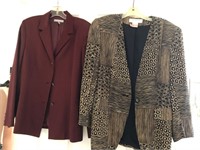 E - LOT OF 2 WOMEN'S JACKETS SIZE 10 (M41)