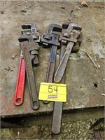 (5) pipe wrenches