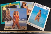 90s PINUP Calendars-California/Greece/Hawaii