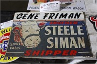 Gene Friman Steele Siman Shipper Sign