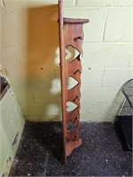 Modern Wood Heart Shelf 48x7x8