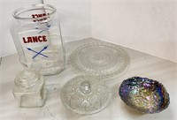 5 Pcs. Glass Decor & Carnival Glass